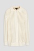 Adrienne open-knit cotton-blend cardigan