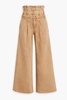 Sylvan belted high-rise wide-leg jeans