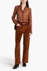 Logan cotton-blend corduroy wide-leg pants