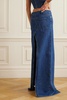 Denim maxi skirt