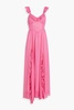 Junia ruffled polka-dot chiffon maxi dress