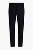 Tapered wool-blend pants