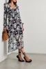 Aleksandra floral-print silk-chiffon midi dress