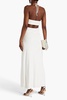 Cutout stretch-jersey halterneck maxi dress