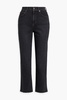 Joey cropped high-rise straight-leg jeans