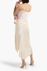 Elisabetta draped satin-crepe maxi skirt