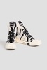 Turbodrk zebra-print faux fur high-top sneakers