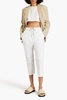 Casablanca cropped cotton-blend twill tapered pants