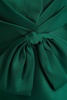 Strapless bow-detailed twill dress