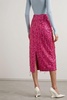 Gisele fringed embellished stretch-jersey midi skirt