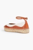 Canvas and leather espadrilles