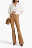 Beverly faux leather flared pants