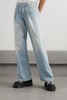 Damon distressed mid-rise wide-leg jeans