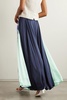 Printed silk maxi skirt