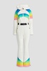 Tignes belted gradient ski suit