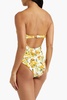 Pauline cutout floral-print swimsuit