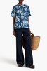 Otto floral-print hemp shirt