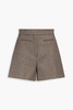 Houndstooth tweed shorts