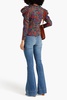 Simmons paisley-print silk-blend jacquard blouse