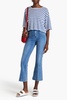 Carson high-rise kick-flare jeans