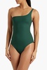 Wren one-shoulder ribbed swimsuit