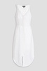 Criseli broderie anglaise ramie midi dress