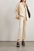 Serious cropped high-rise woven flared pants