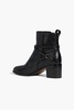 Hazel buckled leather ankle boots