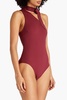 Tie-neck swimsuit