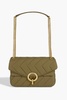 Quilted shell shoulder bag