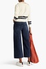 Andi cropped faded high-rise wide-leg jeans