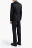 Satin-trimmed wool-blend tuxedo jacket