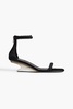 Cantilever 45 calf hair wedge sandals