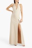 Carina ponte halterneck gown