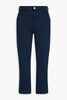 Carly stretch-cotton twill straight-leg pants