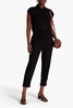 Cropped cotton-twill jumpsuit