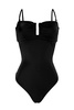 Pauline cutout gathered swimsuit