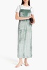 Etinas crushed-velvet maxi dress