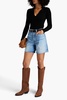 Maya faded denim shorts