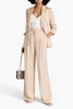 Robinne pleated satin-crepe wide-leg pants