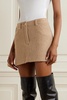 Wool-blend mini skirt