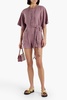 Colin pintucked linen playsuit