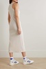 Ftan ribbed stretch-cotton jersey midi dress