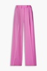 Marker Test pleated printed cotton-twill wide-leg pants