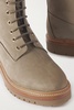 Model 50 leather-trimmed nubuck ankle boots