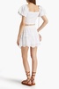 Charmaine tiered broderie anglaise cotton mini skirt