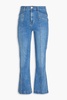 Carson high-rise kick-flare jeans