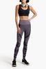 Evolve Blackout cutout stretch sports bra