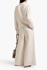 Striped linen and Lyocell-blend wide-leg pants