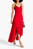 Elsie draped chiffon and satin maxi dress